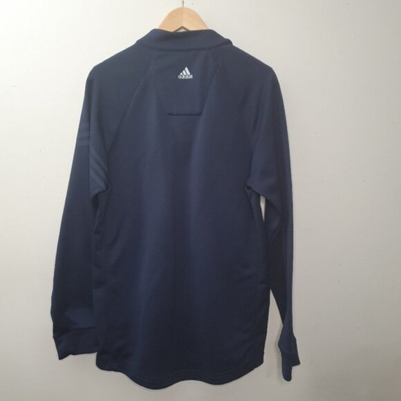 Adidas Golf Performance Mock  Neck Quarter Zip Navy Blue Sweatshirt Size Small - Picture 5 of 8